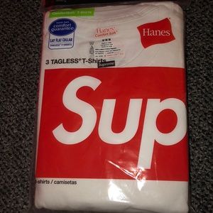 Supreme x Hanes white T- shirt